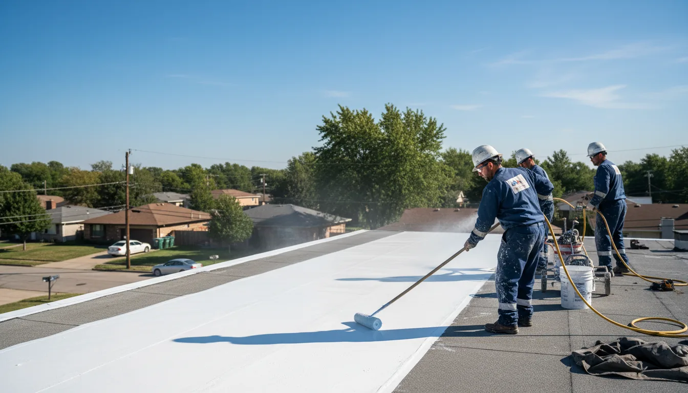 Commercial roof coating in Godwin, NC near me